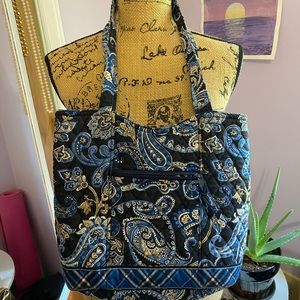 Vera Bradley blue and black shoulder bag